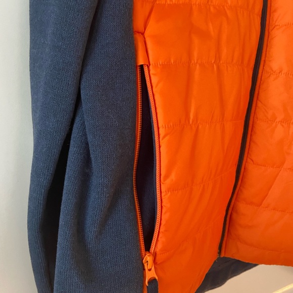 Decathlon navy orange zip up hoodie - Picture 5 of 5